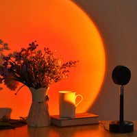 1 x RAW Customer Returns Aygo Sunset Lamp, Smart WLAN Sunset Projection Lamp, RGB LED, Alexa Google Voice Control, 180 Rotation, App Control, Room Decoration, Party - RRP €32.56