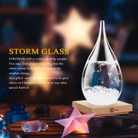 2 x RAW Customer Returns 3DHOME Storm Glass, Fashion Creative Water Drop Glass Barometer, Weather Forecast Bottle, Weather Station, Used for Home and Office Desktop Decoration, Christmas Gifts, Birthday Gifts - RRP €92.06