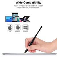 1 x RAW Customer Returns AULEEP Stylus Touch Pen for Touch Screen 2 Pack with 4 Nanofiber Tips Stylus for Mobile Phones, Tablets, iPads, Kindles - RRP €6.99