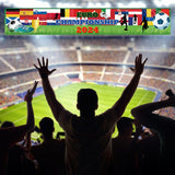 1 x RAW Customer Returns Football European Championship 2024 banner decoration, flag banner for Germany fan articles accessories EM decoration, Football European Championship 2024 decorations banner background, 300 50CM, C - RRP €6.79