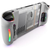 1 x RAW Customer Returns JSAUX Transparent RGB Version Backplate Compatible with Steam Deck, Transparent Edition Replacement Shell Compatible with Steam Deck - PC0106 RGB Version Crystal White  - RRP €43.63