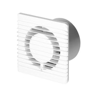 1 x RAW Customer Returns Virone bathroom fan 100mm wall mounting, silent operation with timer  - RRP €26.6