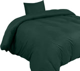 1 x RAW Customer Returns Utopia Bedding bed linen 135x200 set - microfiber duvet cover 135x200 cm 1 pillowcase 80x80 cm - emerald - RRP €19.99