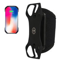 1 x RAW Customer Returns Tongdejing Cell Phone Holder for Backpack Strap, Backpack Clamp Holder for Cell Phone, 360 Rotating and Detachable Belt Cell Phone Holder Universal for 4.5 -7 Cell Phone Hiking Climbing Travel - RRP €12.99