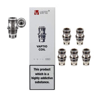 1 x RAW Customer Returns Vaptio PT1 evaporator heads 5-pack coil 0.25ohm head No nicotine, No tobacco for Vaptio solo 2 kit c2 kit p1 kit - RRP €22.8