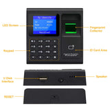 1 x RAW Customer Returns LIBO Smart Biometric Fingerprint Time Attendance Machine Clock Recorder Employee Access Control Device Control Keypad with RFID Keyfob - RRP €43.16