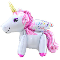 3 x Brand New Unicorn Kids Birthday Balloon Set for Girls Digital Aluminum Film Balloons 7 Years  - RRP €57.6