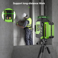 1 x RAW Customer Returns Huepar 3 x 360 Green Self-Leveling Laser Level 3D Tri-Plane Leveling and Alignment Laser Tool, 2 Lithium Batteries with Type-C Cable and Magnetic Holder, Hard Case-LS03CG - RRP €183.97