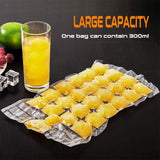 36 x Brand New Disposable Ice Cube Molds, Disposable Ice Cube Bags, 50 Pack 1200 Ice Cubes Homemade Frozen Ice Cubes, Ice Cube Mold, For Making Ice Cube Molds, With Mini Funnel - RRP €183.6