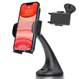 1 x RAW Customer Returns Leaflai Mobile Phone Holder Car Suction Cup - Universal Mobile Phone Holder Car 2 in 1 360 Rotatable for Windscreen Car Mobile Phone Holder Compatible - RRP €11.99