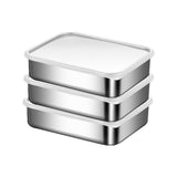 1 x RAW Customer Returns YIOUMLY Food Container, Airtight Food Containers, Stainless Steel Food Container with Lid, Suitable for Kitchen Oven Refrigerator 0.5L, Set of 5  - RRP €15.92