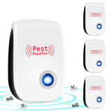 2 x RAW Customer Returns Mosquito Repellent Ultrasonic, Hillylolly 4 Pack Ultrasonic Pest Repeller, Ultrasonic Insect Repellent, Pest Control Ultrasonic Repellent for Mosquitoes, Cockroaches, Mice, Spiders - RRP €29.74