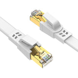 1 x RAW Customer Returns Ercielook Lan Cable 7m, High Speed Cat8 Network Cable for Outdoor and Indoor Use, 40 Gbit s, 2000 MHz with Gold-Plated RJ45 Connector, Weatherproof, UV Resistant for Router Gaming Modem - RRP €12.97