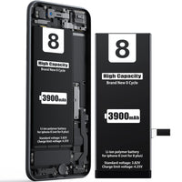 1 x RAW Customer Returns 3900mAh Battery for iPhone 8, EMNT New 0-Cycle Higher Capacity Li-ion Replacement Battery for Model A1863 A1905 A1906 with Complete Professional Repair Tools and Instructions - RRP €24.49