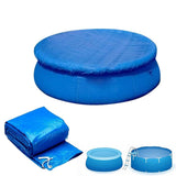 1 x RAW Customer Returns Round Pool Cover, Round Pool Cover Easy Set Dustproof Pool Protector Pool Cover for Above Ground Swimming Pools 366cm 12ft  - RRP €25.56