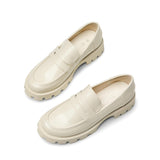 1 x RAW Customer Returns DREAM PAIRS Women s Classic Loafers, Comfortable Moccasins, Women s Slippers, Women s Low Shoes Beige Pat SDLS2318W-E Size 38 EUR  - RRP €36.94