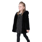 1 x RAW Customer Returns KVbabby Girls Winter Warm Coat Thick Fur Coat Plush Outwear Winter Coat Children Outerwear with Hood - RRP €42.73