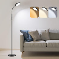 1 x RAW Customer Returns Ehaho floor lamp living room, floor lamp dimmable LED, floor lamps with remote control, warm white, neutral white, cold white reading lamp, floor lamp, floor lamps for bedroom, children s room, office - RRP €50.41