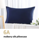 1 x RAW Customer Returns ZIMASILK pillowcase made of 100 silk for hair and skin. Double-sided 19 momme pure mulberry silk pillowcase with zipper, 1 piece. 50 x 70 cm, dark blue  - RRP €29.23