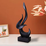 1 x RAW Customer Returns Hopeful Black Flame Decoration Statue Nordic Modern Simple Creative Sculpture Suitable For Living Room, Balcony, Bedroom - RRP €38.41