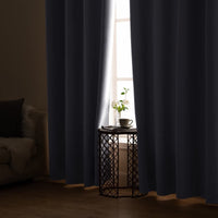 1 x RAW Customer Returns MIULEE Curtains Grey White Opaque with Eyelets, Beautiful Soft Blackout Curtains for Darkening Rooms, Set of 2 Curtains Darkening Bedroom Living Room Thermal Curtain Cold Protection 140X245 cm - RRP €26.05