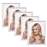 1 x RAW Customer Returns Alishomtll White Picture Frame Set of 5, 15 x 20 cm, Photo Frame with HD Acrylic Glass Picture Frame for Hanging Standing Photo Gallery Display Plastic Frame Set for Multiple Pictures Photos, White - RRP €17.99