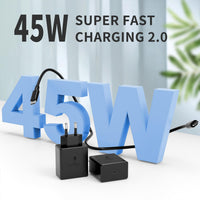 1 x RAW Customer Returns 45W Samsung USB-C Charger for Samsung Galaxy S23 Ultra S23 S23 S22 S22 Ultra S22 Note 10 20 S20 S21, Galaxy Tab S7 S8, 2 Pack Type C Android Mobile Phone Fast Charger with Cable Of - RRP €20.4