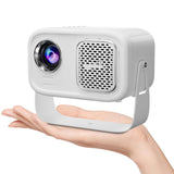 1 x RAW Customer Returns Eroshoo 360 Rotating Mini Projector, 5G WiFi Bluetooth 1080P Projector, Home Theater Video Projector 9500Lumen, Portable Movie Projector Support 4K, Compatible With USB Fire Stick TV Stick Smartphone - RRP €100.84