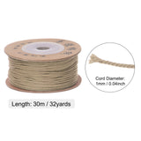 1 x Brand New sourcing map Macrame Cord Kit 1mm x 32 Meters Crochet and Wire Rope Cotton Rope Macrame Supplies for Wall Hanging Plant Hanger Bohemian Decorative Project Dark Khaki - RRP €9.99