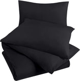 1 x RAW Customer Returns Utopia Bedding Duvet Cover Bed 105 - Microfiber Duvet Cover Set 200x200 cm and 2 Pillowcases 50x75 cm Black  - RRP €17.84