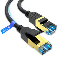 1 x RAW Customer Returns cat gruciso Cat8 Ethernet cable LAN cable 2 meters, high speed 40Gbits-2000MHz network cable, braided Gigabit gold-plated RJ45 plug, outdoor and indoor Internet for Xbox PS4 5 - RRP €26.4