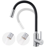 1 x RAW Customer Returns Auralum black kitchen faucet with flexible spout, black kitchen faucet with 2 jet types, high pressure kitchen faucet 360 rotatable, kitchen mixer tap, sink faucet with water saving aerator - RRP €48.99