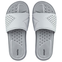 1 x Brand New Unisex bathing slippers, lightweight sandals with open toes, comfortable summer bathing slippers for leisure, sports, fitness, gray 38 - RRP €20.1