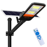 1 x Brand New Kingwen 200W solar street light LED street lamp with twilight sensor 6500K cold white solar street light with remote control 300 LEDs solar lights for outdoor waterproof IP65 - RRP €108.19