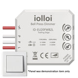 2 x RAW Customer Returns iolloi flush-mounted dimmer actuator dimmer switch Max 250W LED, 300W halogen with trailing edge dimmer, LED dimmer switch Suitable for two different voltages, transformers lights - RRP €51.74