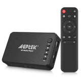 1 x RAW Customer Returns AGPTEK USB 2.0 1080P 1920 1080 HD Media Player RMVB MKV SD SDHC USB JPEG - with Optical Stereo L R Audio Output, IR Remote Control - RRP €51.34