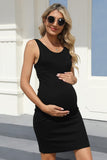 2 x Brand New Brynmama Pack of 2 Women s Maternity Tank Dresses Casual Sleeveless Bodycon Pregnancy Short Dress, Black, XX-Large - RRP €68.54