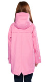 1 x RAW Customer Returns SOLOCOTE Kids Rain Jacket with Hood Lined Rubber Raincoats for Girls Boys Waterproof Windproof Pink 5-6 Years - RRP €49.99