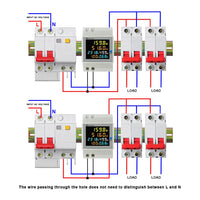 1 x RAW Customer Returns KETOTEK Single Phase Energy Meter AC40-300V 100A, DIN Electricity Meter, Current Meter, Digital Ammeter Voltmeter Electricity Meter 1 Phase, CT integratin - RRP €30.99