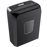 1 x RAW Customer Returns Bonsaii Paper Shredder, 6 Sheet Cross Cut Paper Shredder for Home and Small Office, P-4 Shredder for Paper and Credit Cards, Portable Handle Design with 13L Wastebasket C237-B  - RRP €38.0