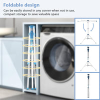 1 x RAW Customer Returns REFORUNG Clothes Rack Stainless Steel 40CM Balcony Dryer Foldable Hanging Dryer Balcony Clothes Dryer Radiator Radiator Dryer Heating Clothes Dryer Clothes Hanger Clothes Holder for Hanging Dryers - RRP €18.9