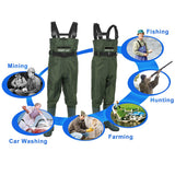 1 x Brand New Night Cat Waterproof Fishing Waders for Men Women Hunting Fishing Agriculture Work,Green,44 EU - RRP €50.99