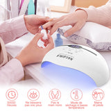 1 x RAW Customer Returns Nailgirls Nail Dryer 48W UV Lamp for Nails Nail Dryer Professional Nail Machine UV Lamp with Automatic Sensor Lamp for Gel Nails 3 Timer Modes LCD Display - RRP €20.4