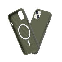 1 x RAW Customer Returns RhinoShield Case compatible with iPhone 13 14 SolidSuit - MagSafe compatible - shock-absorbing slim protective case with premium finish - 3.5 meter drop protection - algae green - RRP €43.68