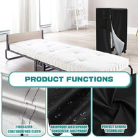 1 x RAW Customer Returns Folding Bed Protective Cover, Folding Bed Blanket Folding Bed Storage Cover Adjustable Waterproof Dustproof Multifunctional Protective Cover Indoor Outdoor Folding Bed Mattress Cover - RRP €31.25