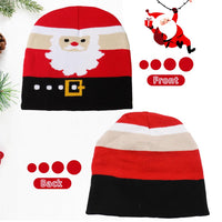 1 x Brand New Babioms 2PCS Winter Hat Winter Warm Knitted Hat Santa Claus, Elk Winter Warm Knitted Hat Birthday Gift Unisex - RRP €27.6