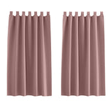 1 x RAW Customer Returns PONY DANCE Window Curtains - Double Curtain for Bedroom, Thermal Blackout Window Curtain, Solid Fabric, Polyester, Red Beans, 140 x 160 cm, 2 Pack - RRP €28.19