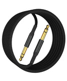 1 x RAW Customer Returns Itramax 6.35mm TRS Audio Cable 6M, Straight 6.35mm Male Plug, Balanced Stereo Cable, 6.35 Instrument Interconnect Cable for Electric Guitar, Bass, Keyboard, Mixer, Monitor Amplifier, Speaker - RRP €14.99