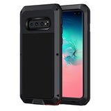 1 x RAW Customer Returns seacosmo Samsung Galaxy S10 Plus Case, Aluminum Shockproof Cell Phone Case Double Protection Outdoor Case Robust Protective Case for Samsung Galaxy S10 , Black - RRP €21.29