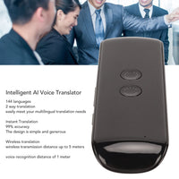 1 x RAW Customer Returns Intelligent AI Language Translator, Multi-Language Translator, 44 Languages, Instant Portable 2-Way Translation Devices for Travel Learning Black  - RRP €46.58